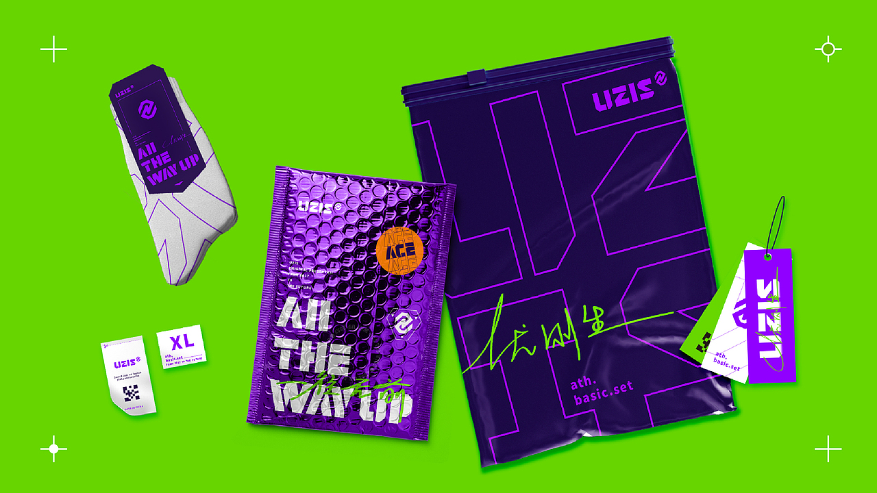 UZIS 潮流篮球袜品牌形象设计（图ZMjc4NjQ0MDky） - 品牌 - 站酷设计师张申洁原创素材 - 站酷ZCOOL