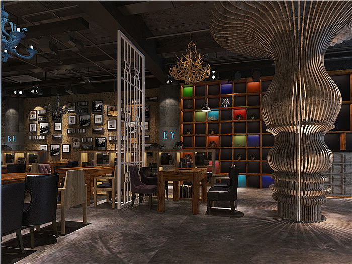 郑州烤鱼装修设计|主题烤鱼店设计|专业烤鱼店装修公司（图ZMTAzNzgxNzcy） - 家装设计 - 站酷设计师金博大办公室装修原创素材 - 站酷ZCOOL