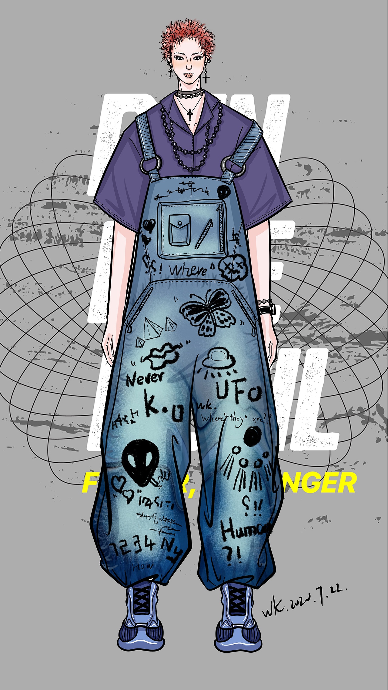 NO.19火星男孩（图ZMjE3NzAyNjEy） - 休闲/流行服饰 - 站酷设计师服装设计可可念原创素材 - 站酷ZCOOL