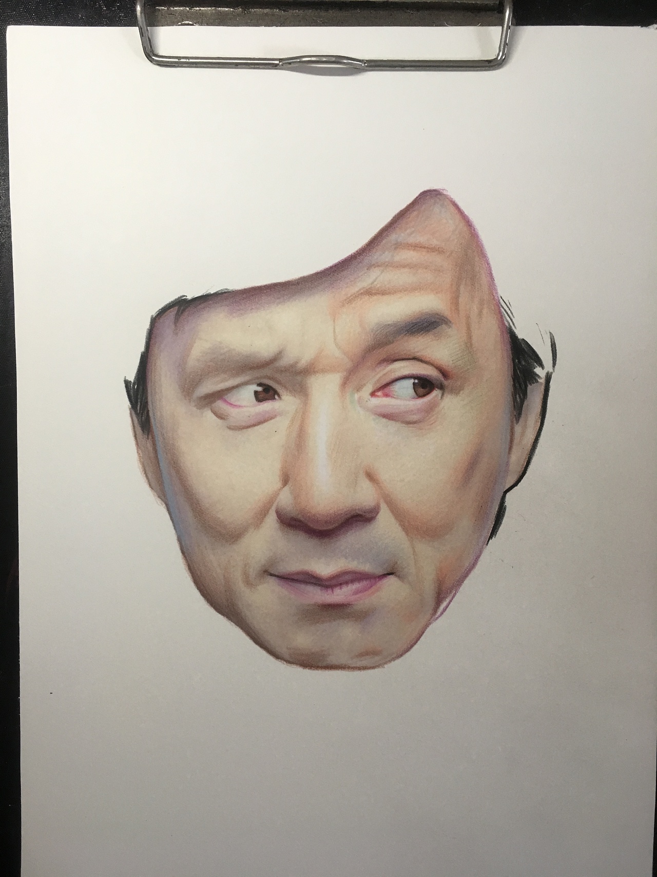 彩铅手绘成龙大哥