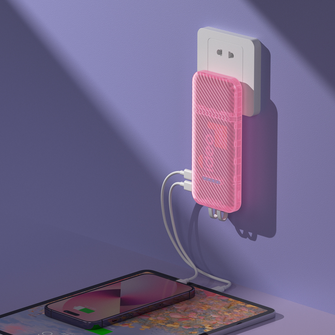 产品渲染_碳纤维纹理充电宝（图ZMzQ4NDc0Mjcy） - 产品 - 站酷设计师无为之道原创素材 - 站酷ZCOOL