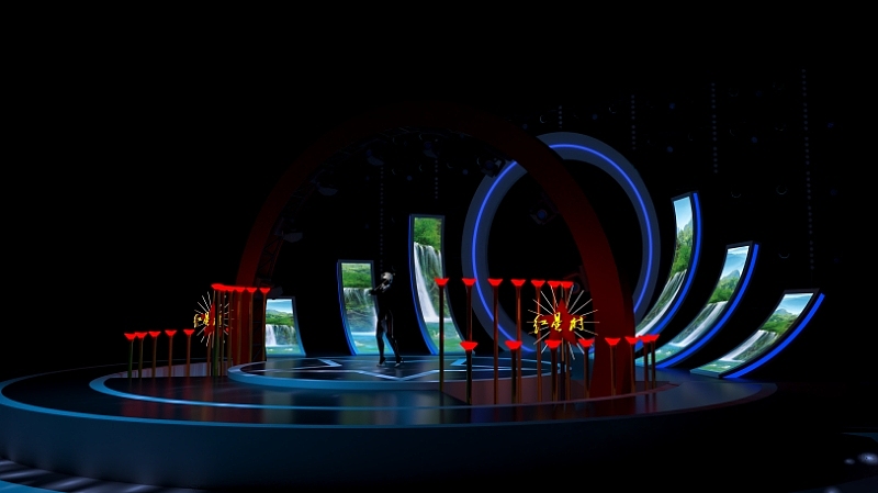 网红户外直播舞台设计——也可以做为文旅的演出平台