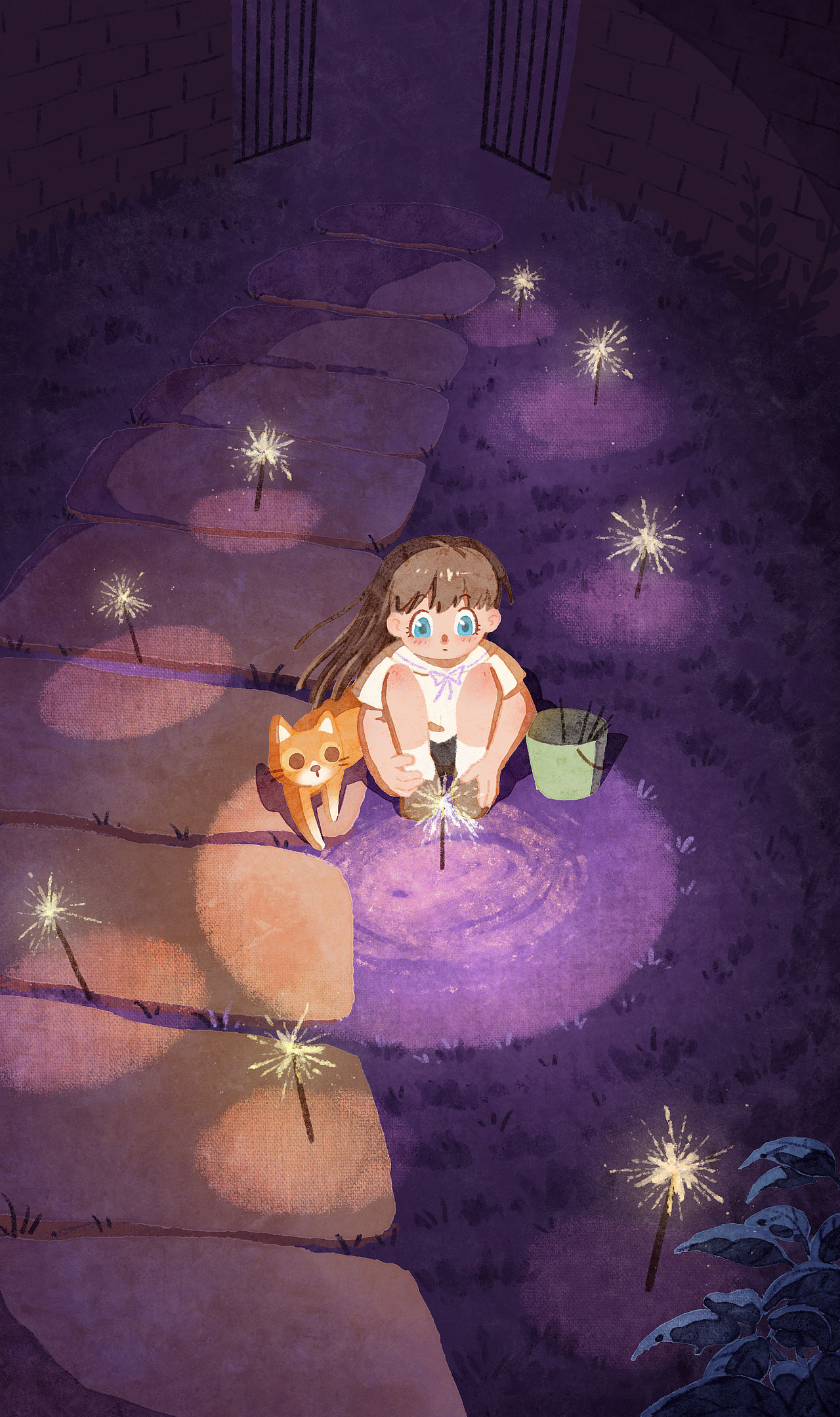 那年的向日葵与凯茜（春天）（图ZMzM5NzQ1MjM2） - 艺术插画 - 站酷设计师kiki猫大厨原创素材 - 站酷ZCOOL