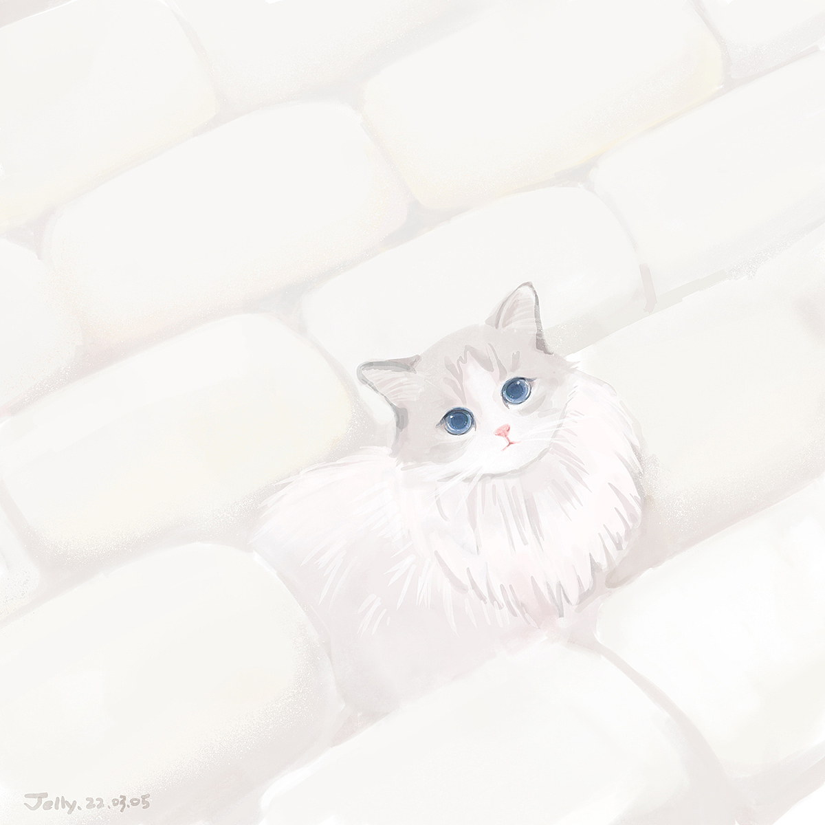 尝试用各种风格画大猫小猫（图ZMzI2MTcwNTky） - 创作习作 - 站酷设计师摘梨_jelly原创素材 - 站酷ZCOOL