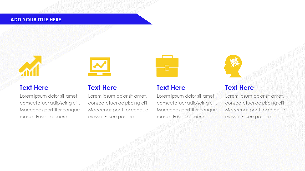 蓝色简约工作汇报模板