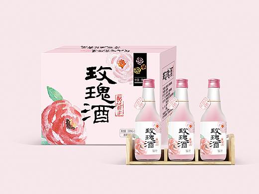 玫瑰酒（个人主页-ZNDQ1OTI5NjA=） - 包装 - 站酷设计师指月品牌策划原创素材 - 站酷ZCOOL