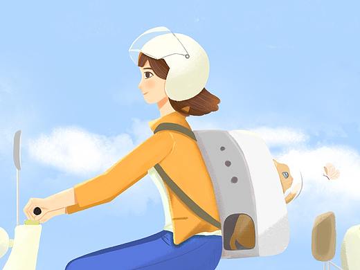 带上猫兜风去（个人主页-ZNDczMTI2ODA=） - 创作习作 - 站酷设计师GDM咕嘟猫原创素材 - 站酷ZCOOL