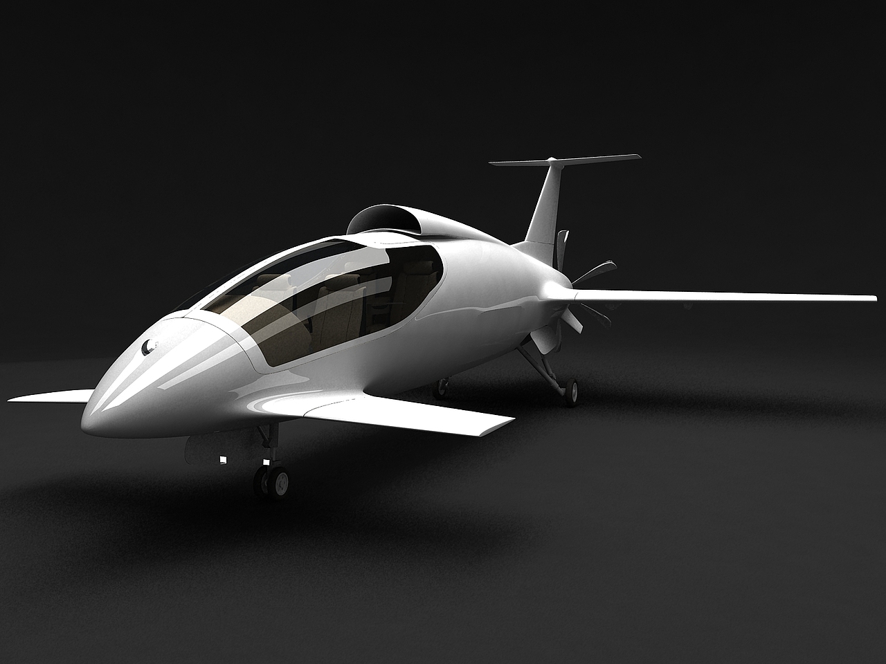 螺旋桨后置小飞机