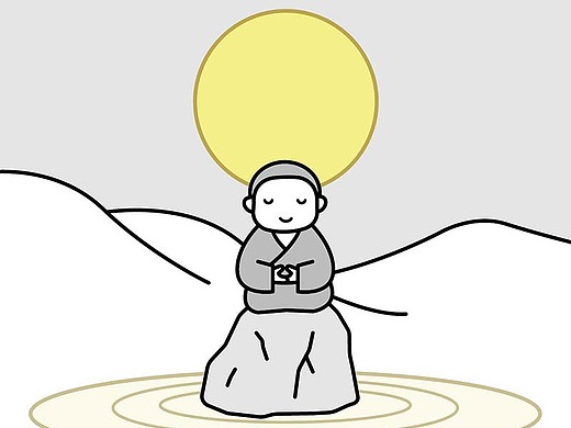 佛系惠二插画/内心平和