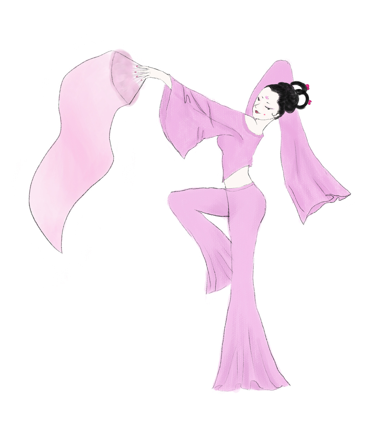 板绘舞女|插画|创作习作|anludy - 原创作品 - 站酷 (zcool)