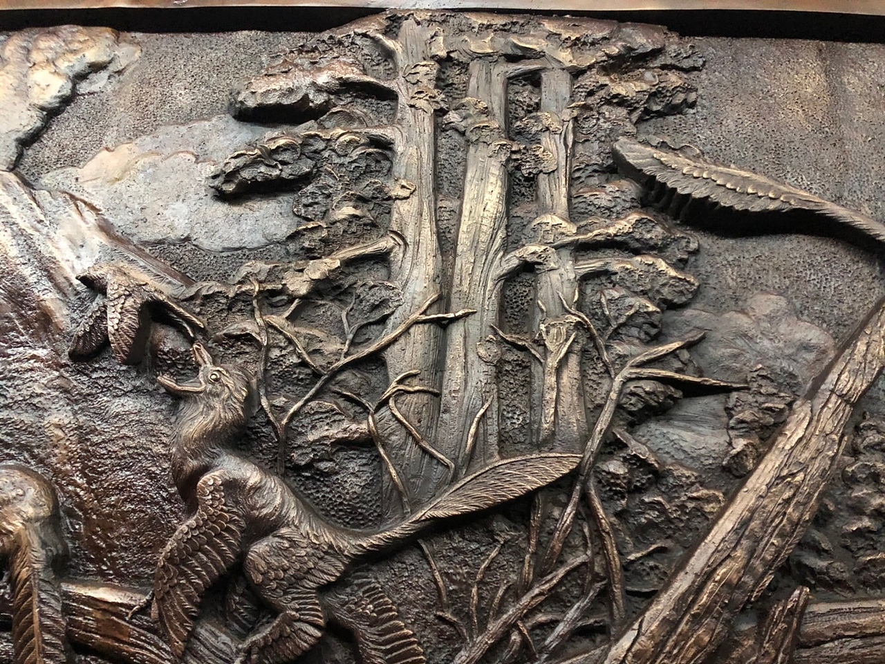 辽宁古生物博物馆热河生物群复原雕塑/青铜浮雕（图ZMjU2NDMyMDU2） - 雕塑 - 站酷设计师雕心塑骨原创素材 - 站酷ZCOOL