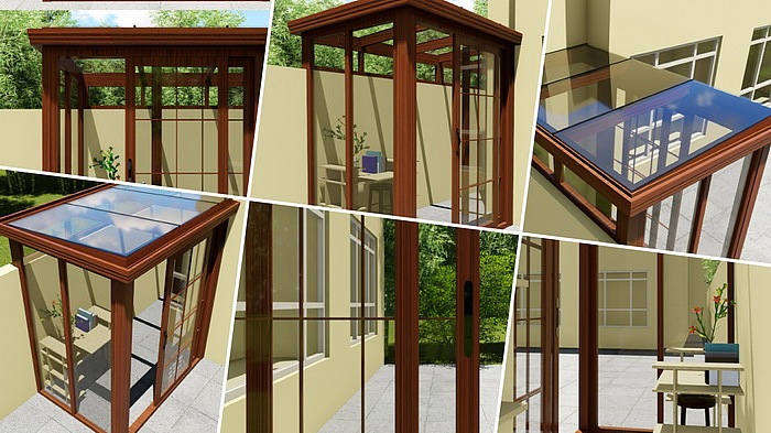 门斗阳光房设计方案效果图