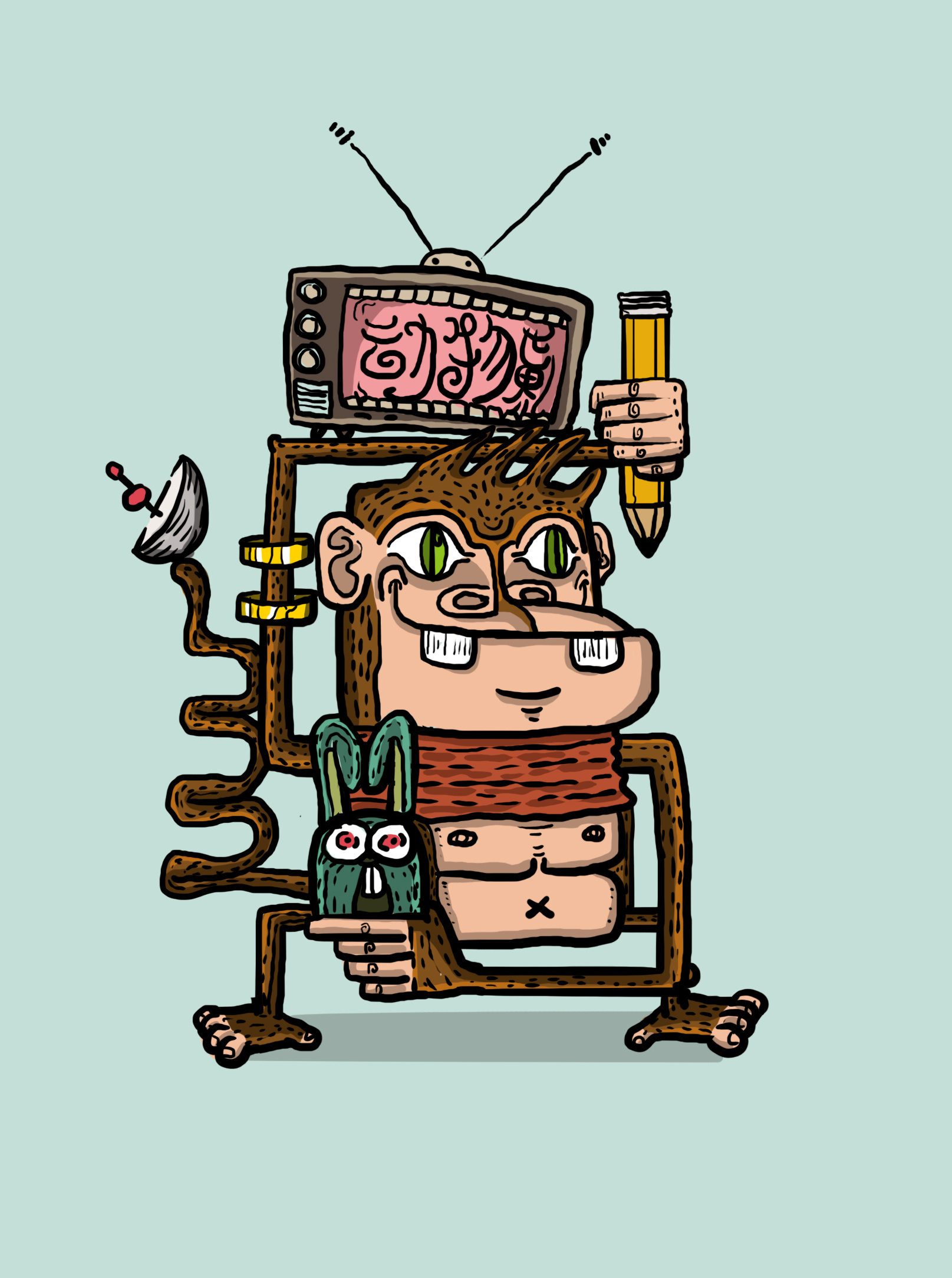 猴子|插画|涂鸦/潮流|梁原凯 - 原创作品 - 站酷 (zcool)