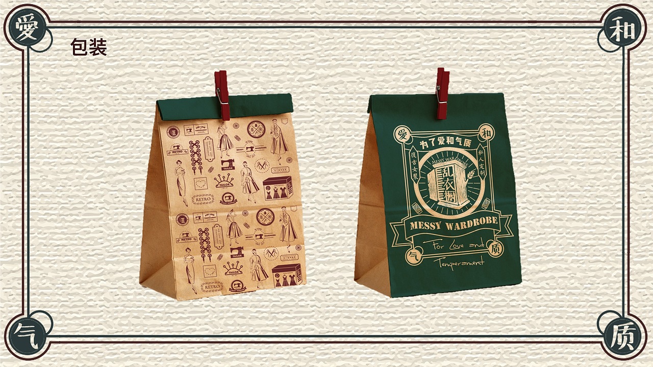 【毕业设计】复古服装品牌VI设计（图ZMTI0NTkzNDM2） - 品牌 - 站酷设计师媛大大头原创素材 - 站酷ZCOOL