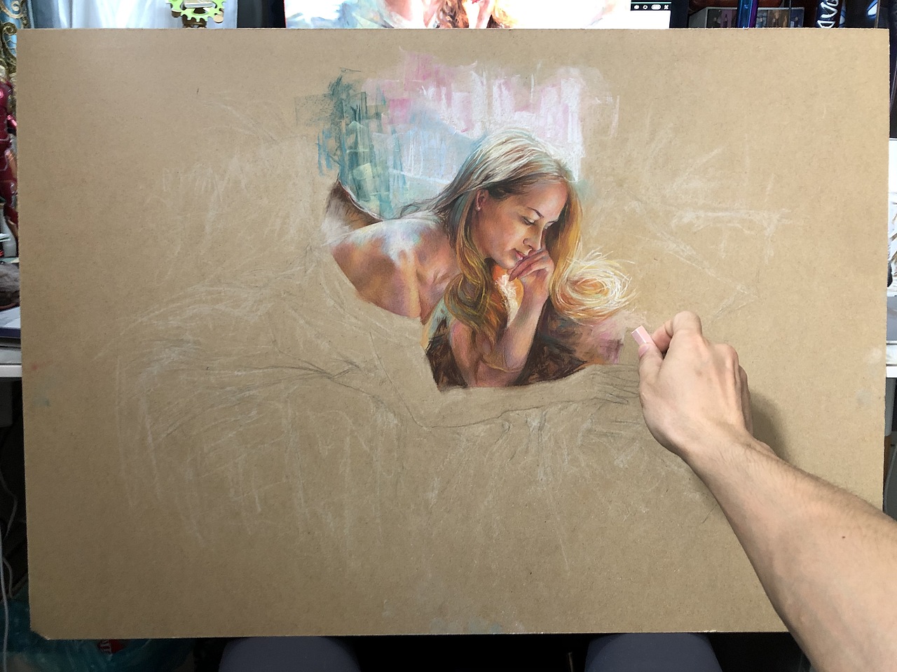 色粉画（图ZMjE1OTk4NzUy） - 绘画 - 站酷设计师苗宁Malik原创素材 - 站酷ZCOOL