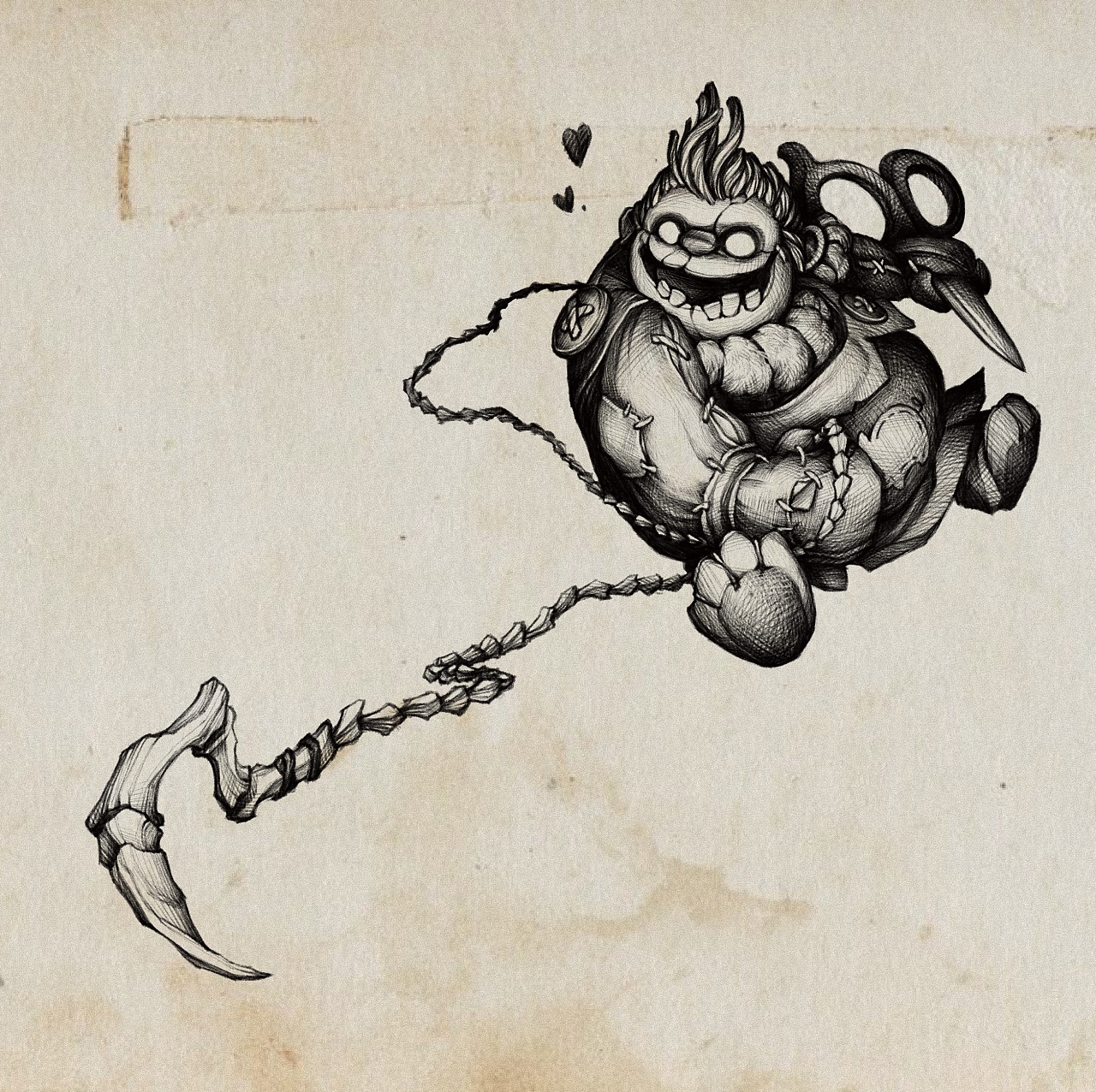 暗黑插画 dota2屠夫身心|插画|创作习作|foryourmercy - 原创作品