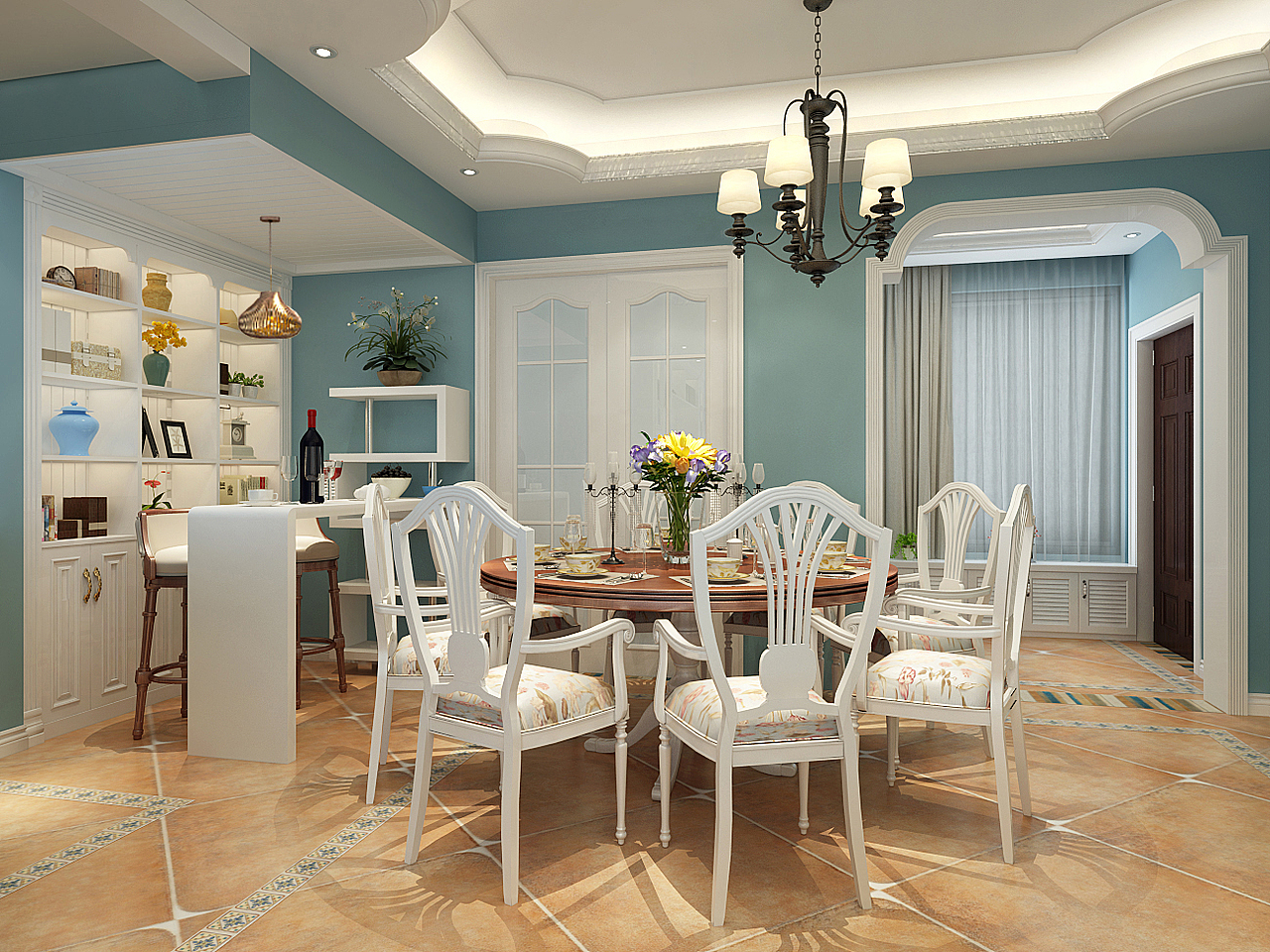 地中海效果图两套