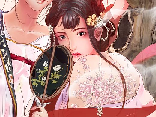 《赤松境》《桃樱境》《戎葵境》（个人主页-ZMzA1Nzk4NTY=） - 商业插画 - 站酷设计师武竹原创素材 - 站酷ZCOOL