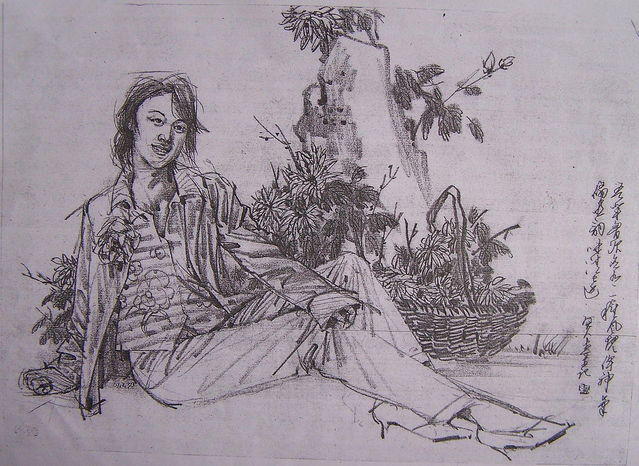 读研究生前后时期的速写作品