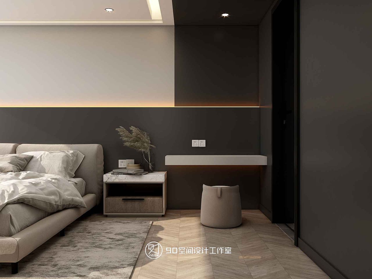 90空间设计∣《黑与白》157平方现代（图ZMjgyMjMzNjg0） - 家装设计 - 站酷设计师设计师赵响原创素材 - 站酷ZCOOL