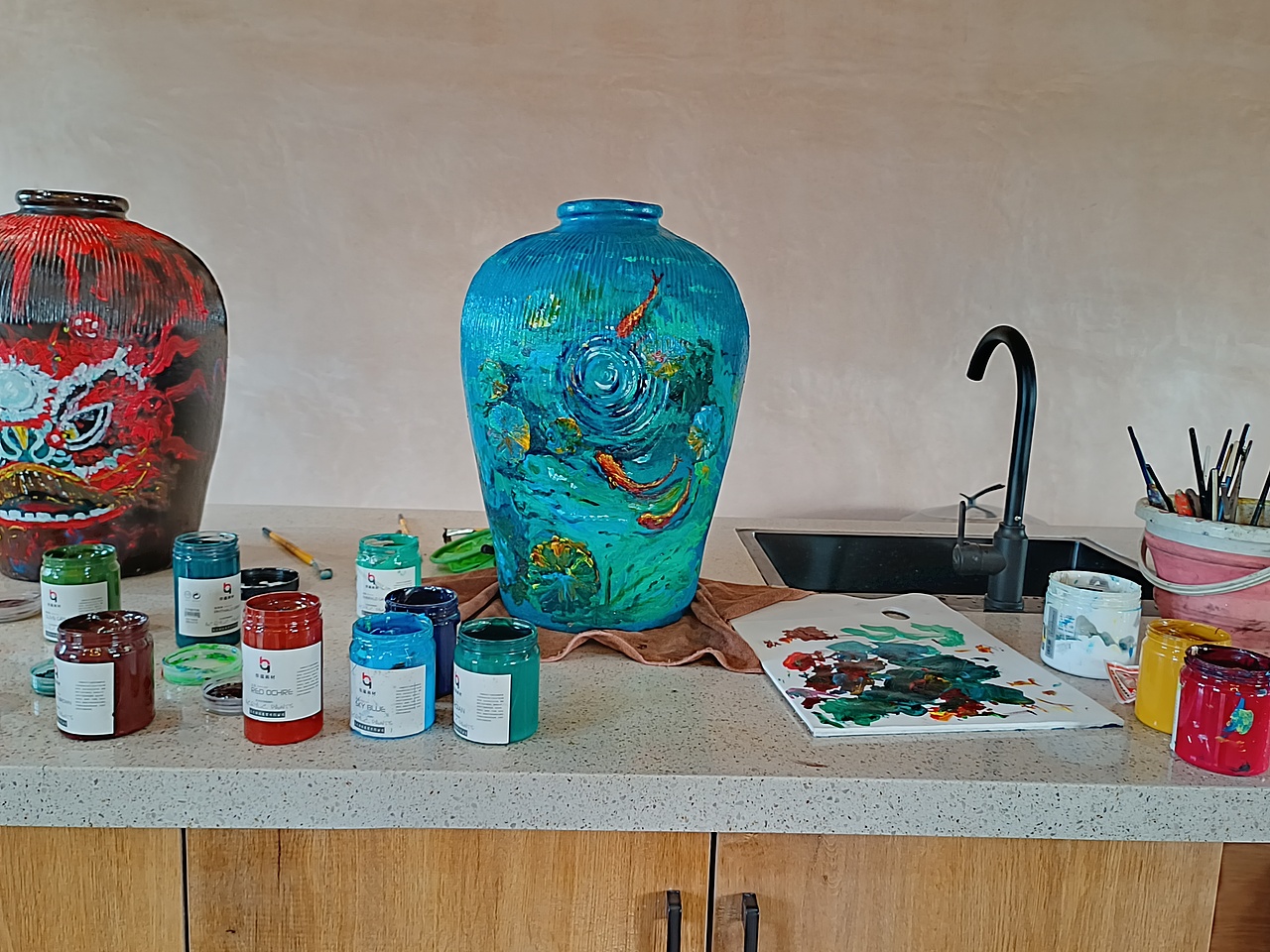 陶罐彩绘（图ZMjg5NDMwMDI4） - 创作习作 - 站酷设计师曾yuncui原创素材 - 站酷ZCOOL