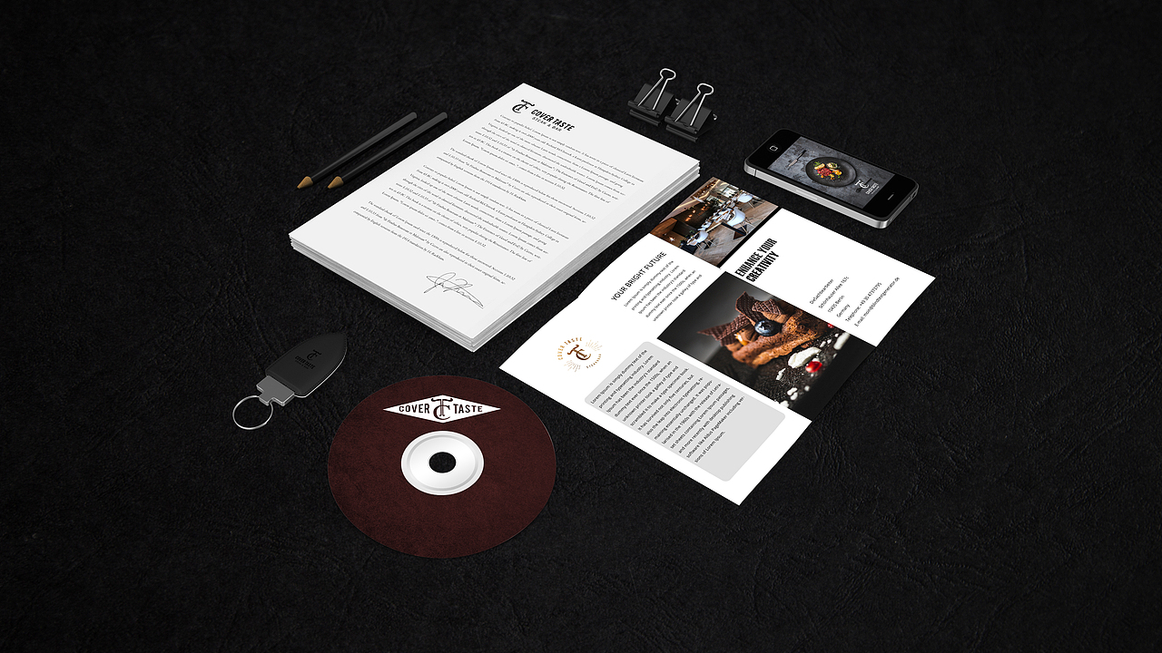 COVER TASTE 封面美食餐厅——品牌形象（图ZMjkzMDgzNDE2） - 品牌 - 站酷设计师MAXCOMBO原创素材 - 站酷ZCOOL