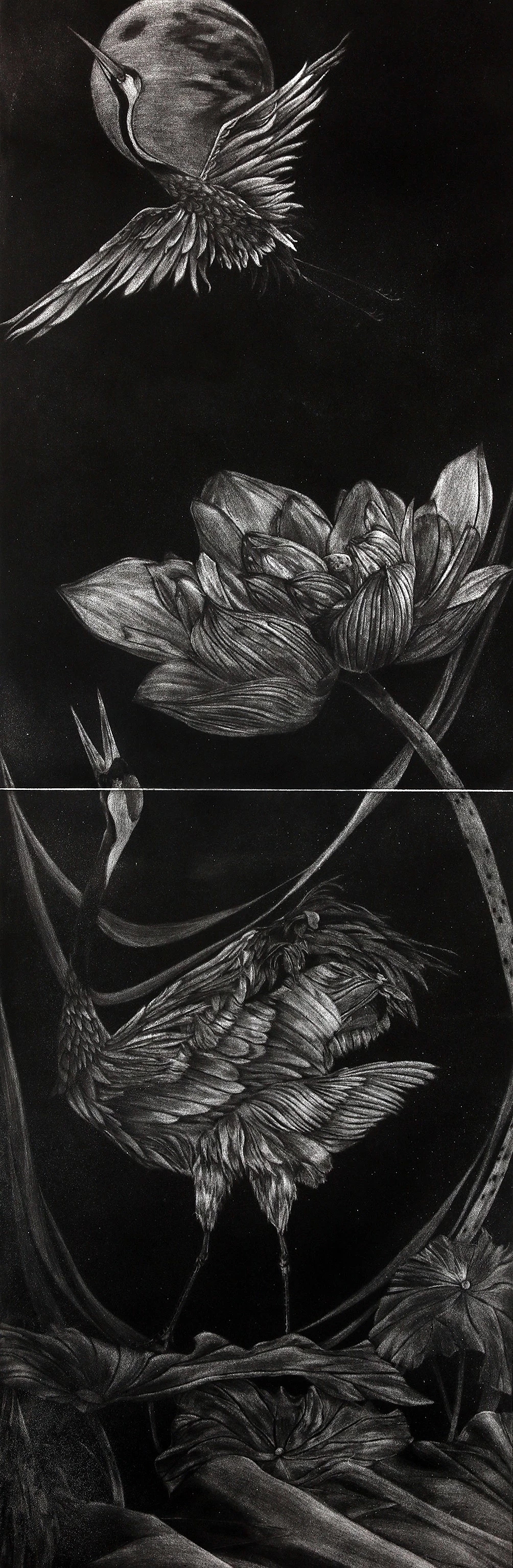 铜版画  2019年指导教师:曹丹,吕昊霖,刘丽娟创作说明:作品取名"踩揪