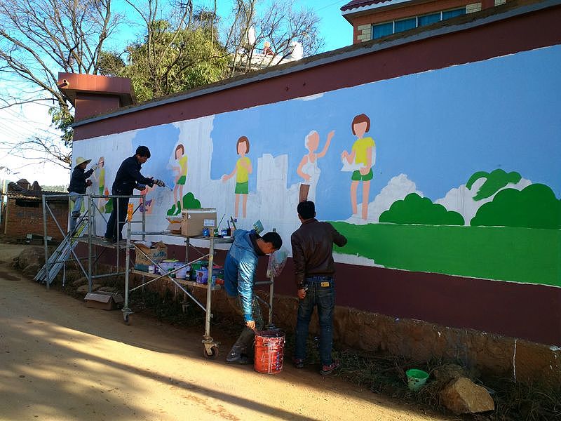 文化长廊墙体彩绘壁画