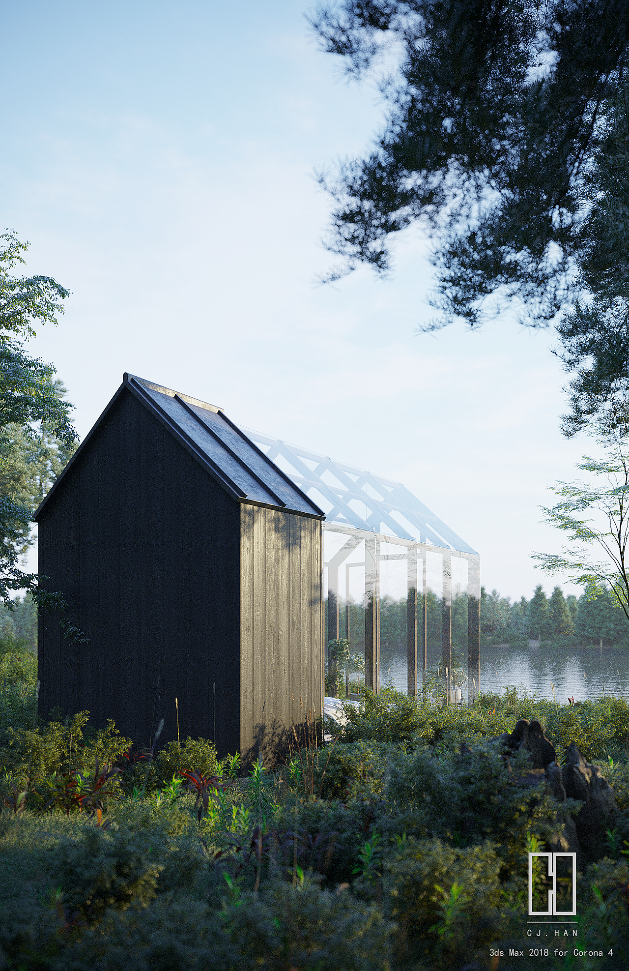 临摹作业室外场景小逃离大度假