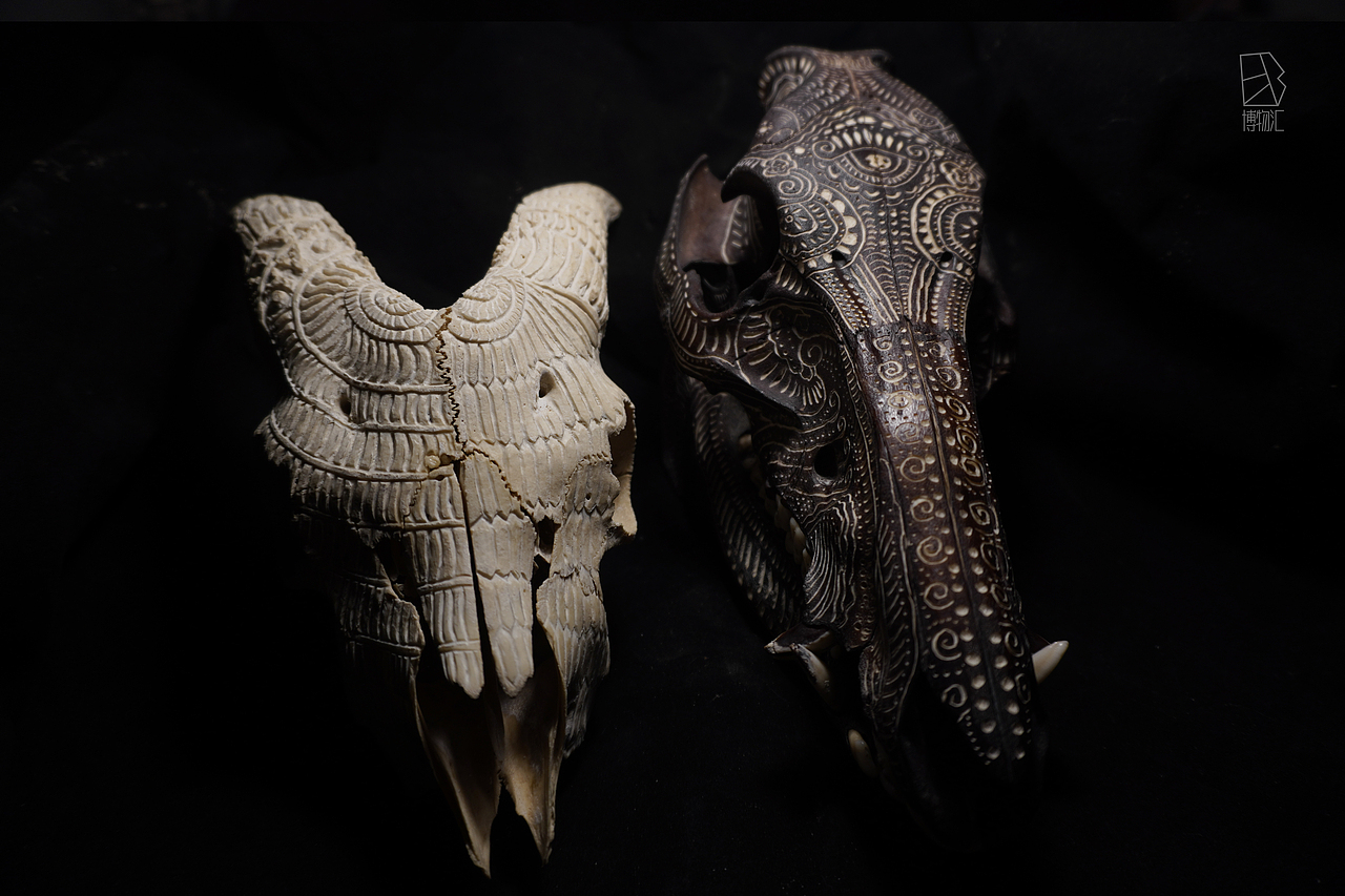 骨雕艺术作品（图ZMjYwMjcxMTA0） - 工艺品设计 - 站酷设计师潦草线条原创素材 - 站酷ZCOOL