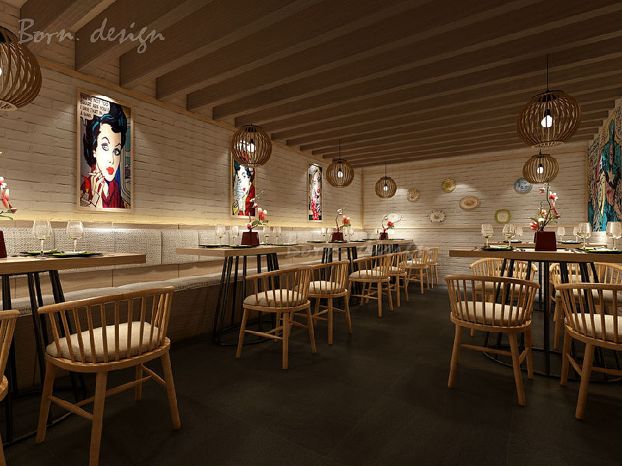 南京餐厅设计公司店内主题设计有哪些风格（图ZMTM2MjIxNTE2） - 家装设计 - 站酷设计师上海博仁空间设计原创素材 - 站酷ZCOOL