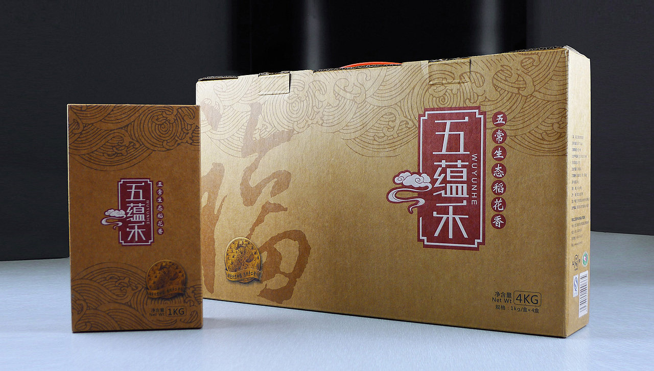 五常大米“五蕴禾”品牌包装设计