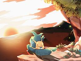 畫完才發(fā)現(xiàn)畫的好像王者里的夢琦