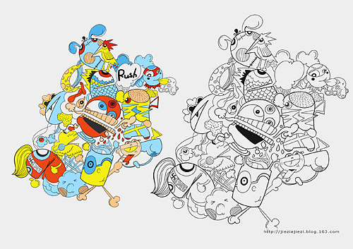 我的意識(shí)流（圖ZOTM4Nzc2） - 創(chuàng)作習(xí)作 - 站酷設(shè)計(jì)師潔子啊潔子原創(chuàng)素材 - 站酷ZCOOL