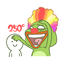 卑微的小丑蛙（图ZMjUwNDk0NzQ4） - 网络表情 - 站酷设计师度灵因原创素材 - 站酷ZCOOL