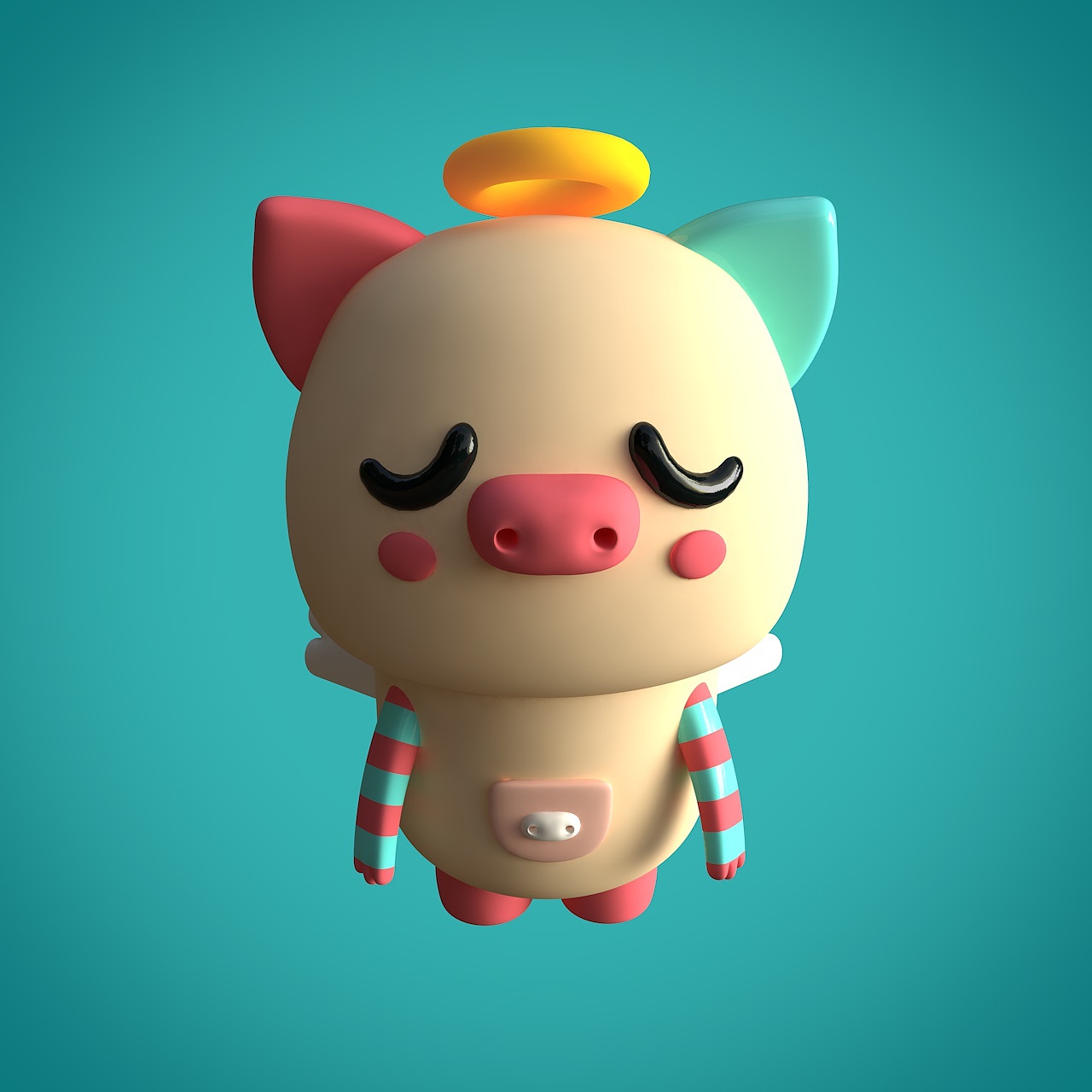 带翅膀的猪宝贝