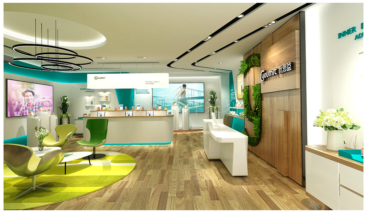 高档保健品专卖店设计|进口保健品专卖店设计（图ZMTIxMDM3MjY0） - 家装设计 - 站酷设计师易源品牌策划原创素材 - 站酷ZCOOL