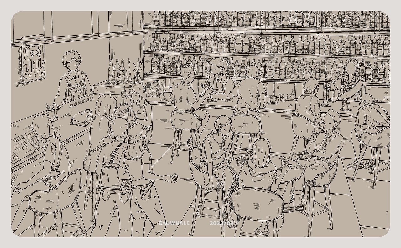 商业插画 |在隐密处消耗每一个温良的夜