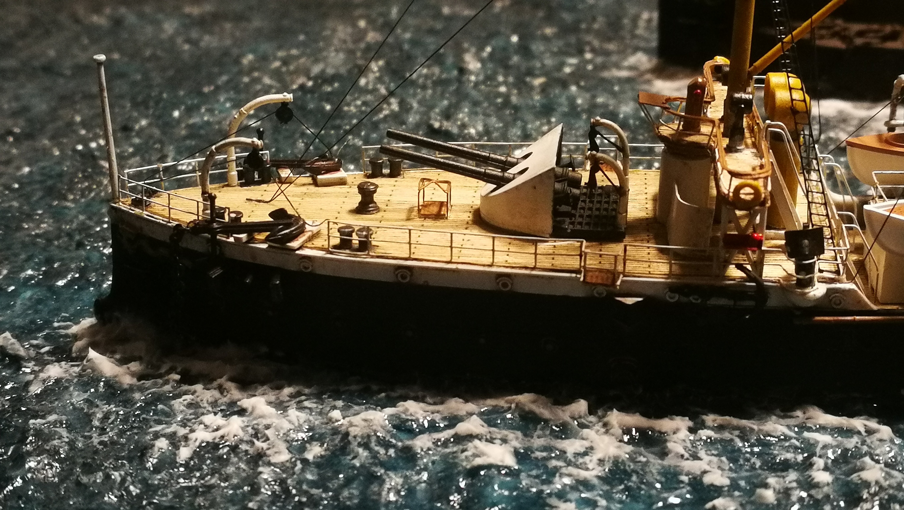 北洋水师水景模型