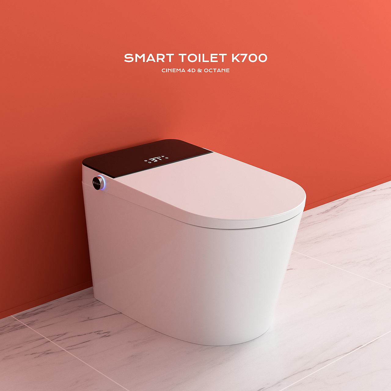 淋浴花洒&马桶产品渲染