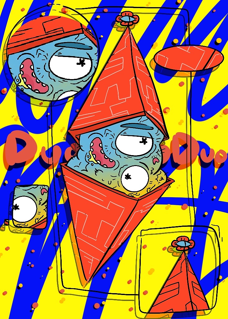 瑞克和迪莫（图ZMTk2NTY0MzU2） - 创作习作 - 站酷设计师惰朵朵原创素材 - 站酷ZCOOL