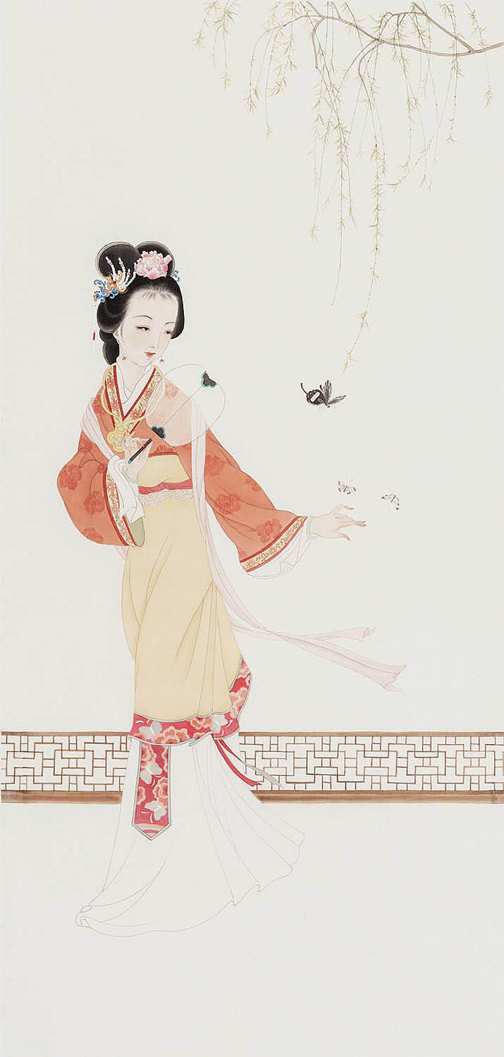 1原创作品纯艺术绘画艺术复古艺术ip美女油画衍艺圈衍艺圈红楼梦26