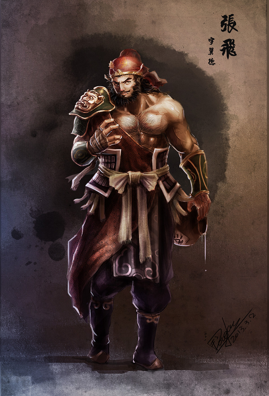 张飞,字益德,涿郡(治今河北涿州)人,三国时期蜀汉重要将领.