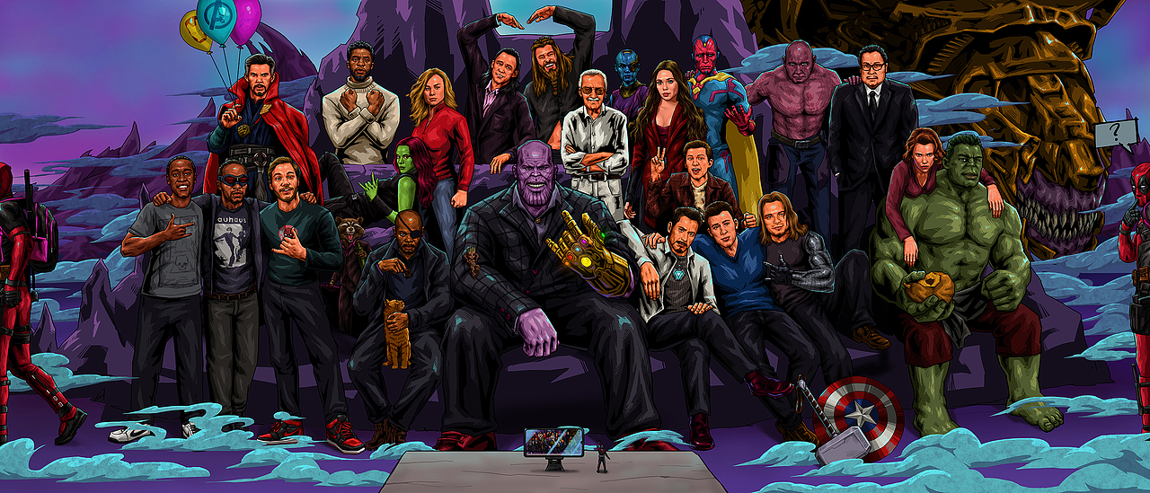 漫威英雄插画（图ZMTY0ODUxOTQ0） - 商业插画 - 站酷设计师净名原创素材 - 站酷ZCOOL