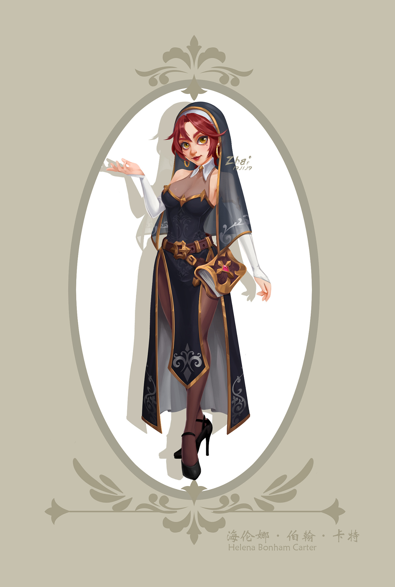 迪士尼风格 换装设计练习|插画|游戏原画|宅着不动 - 原创作品 - 站酷