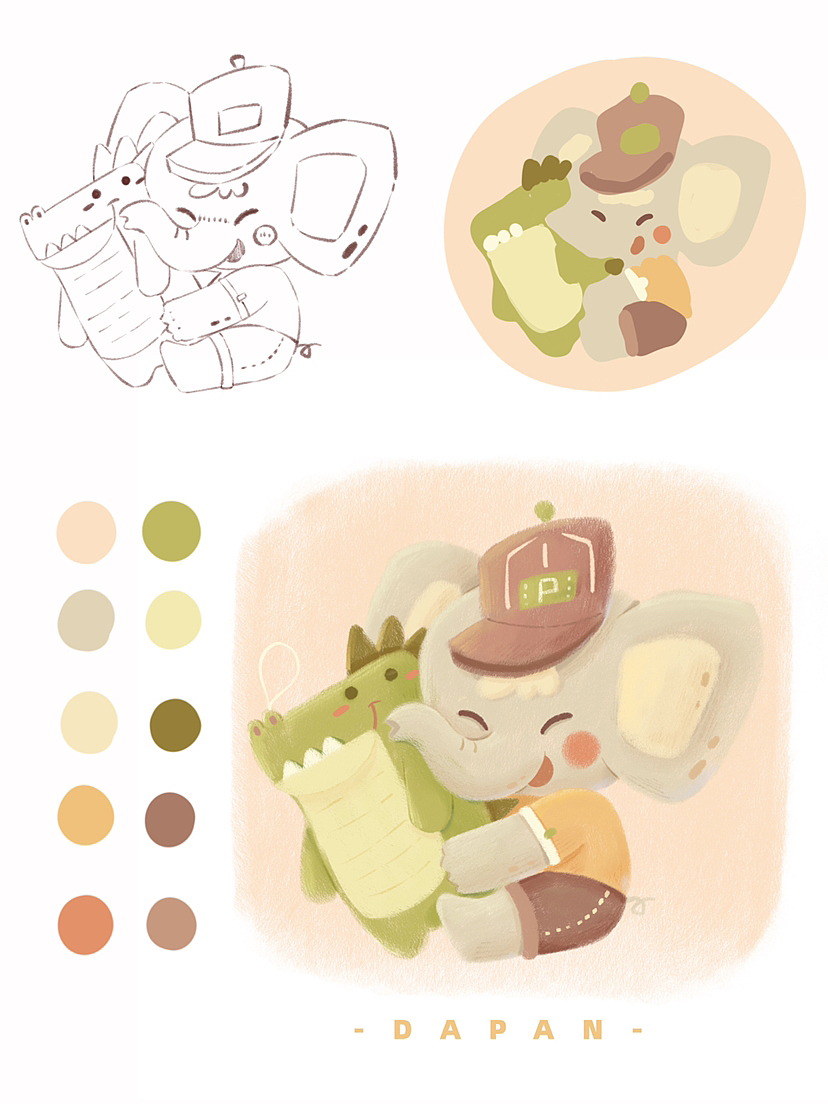 文创动物插画合集（图ZMzM1Nzg4MTc2） - 商业插画 - 站酷设计师DP大潘原创素材 - 站酷ZCOOL