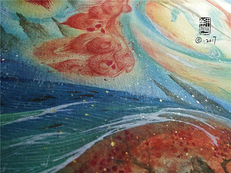 【縛海集——鳳舞西林】——附過程—翔魚（图ZODEzOTc4MzY=） - 绘画 - 站酷设计师翔魚原创素材 - 站酷ZCOOL