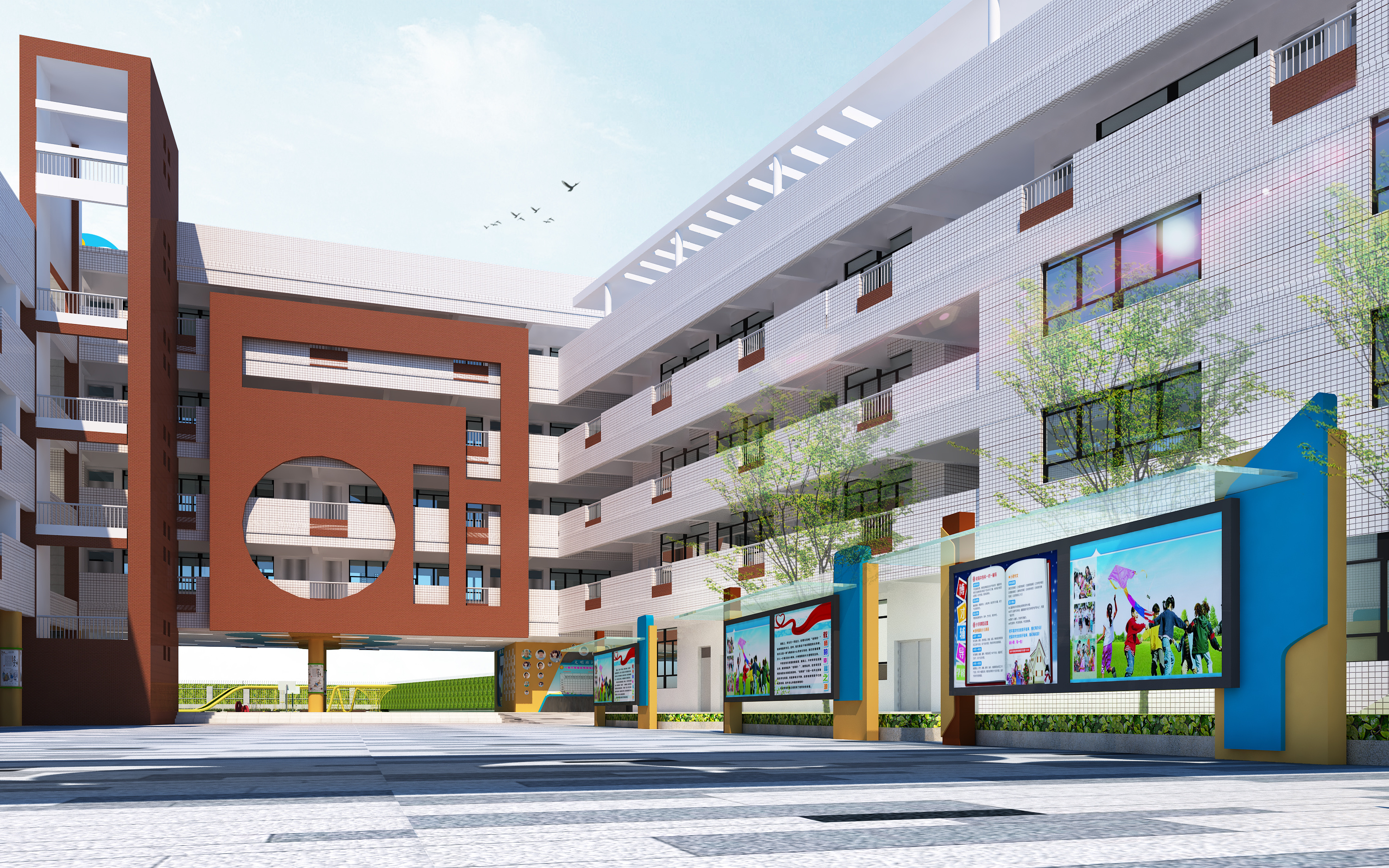 广州猎德冼村小学|空间|建筑设计|xiongsjzb - 原创作品 - 站酷