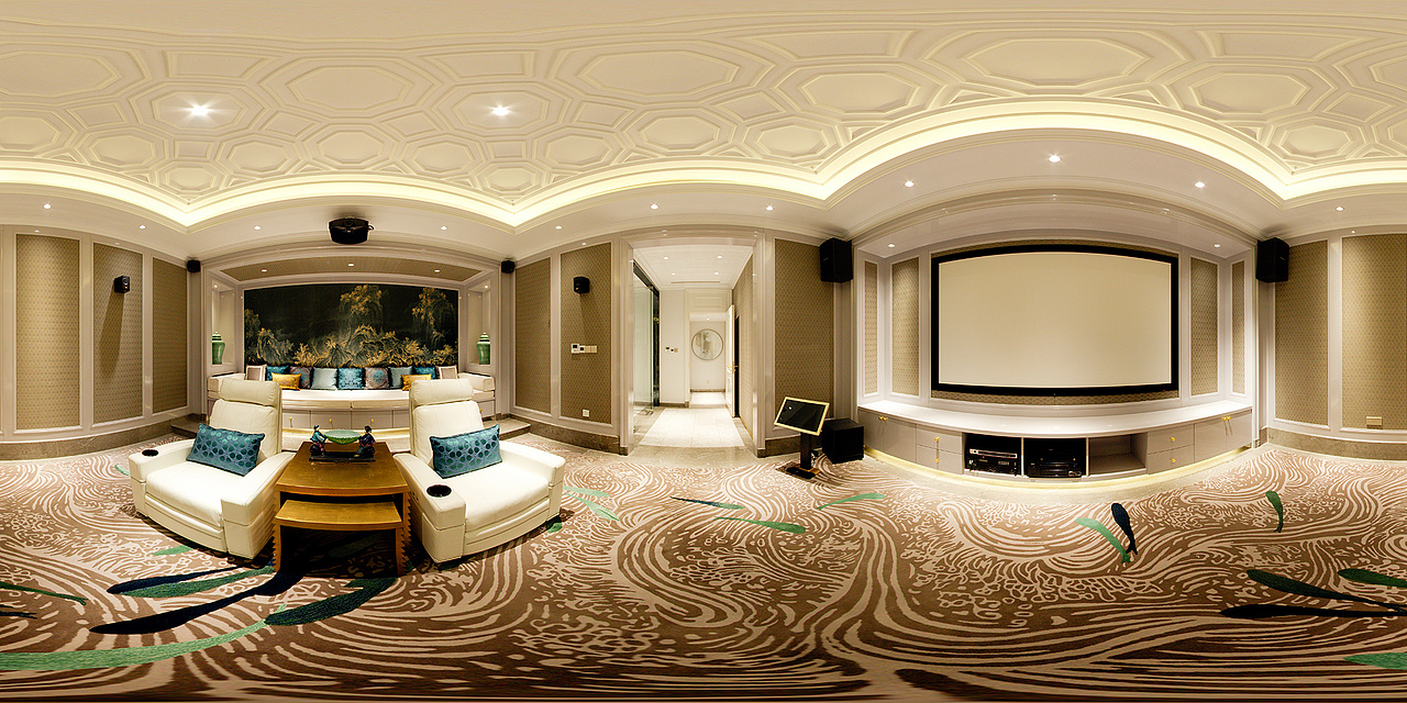 室内空间全景图摄影