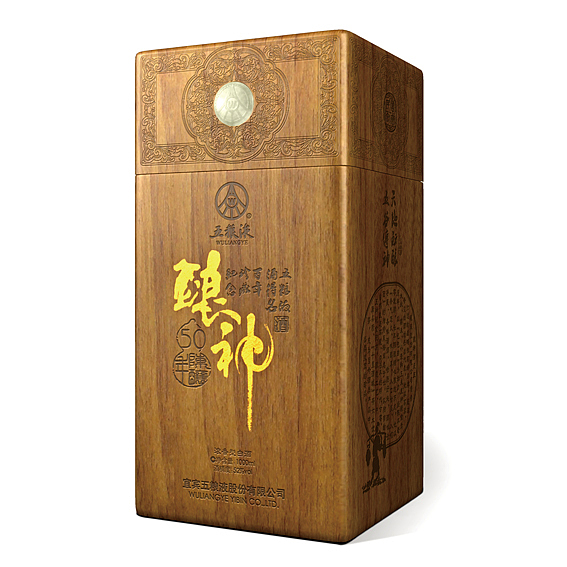 五粮液/酿神酒五十年陈酿 br>花梨木盒 br>